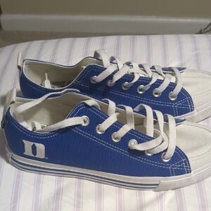 DUKE University Blue and White Canvas Athletic Shoes